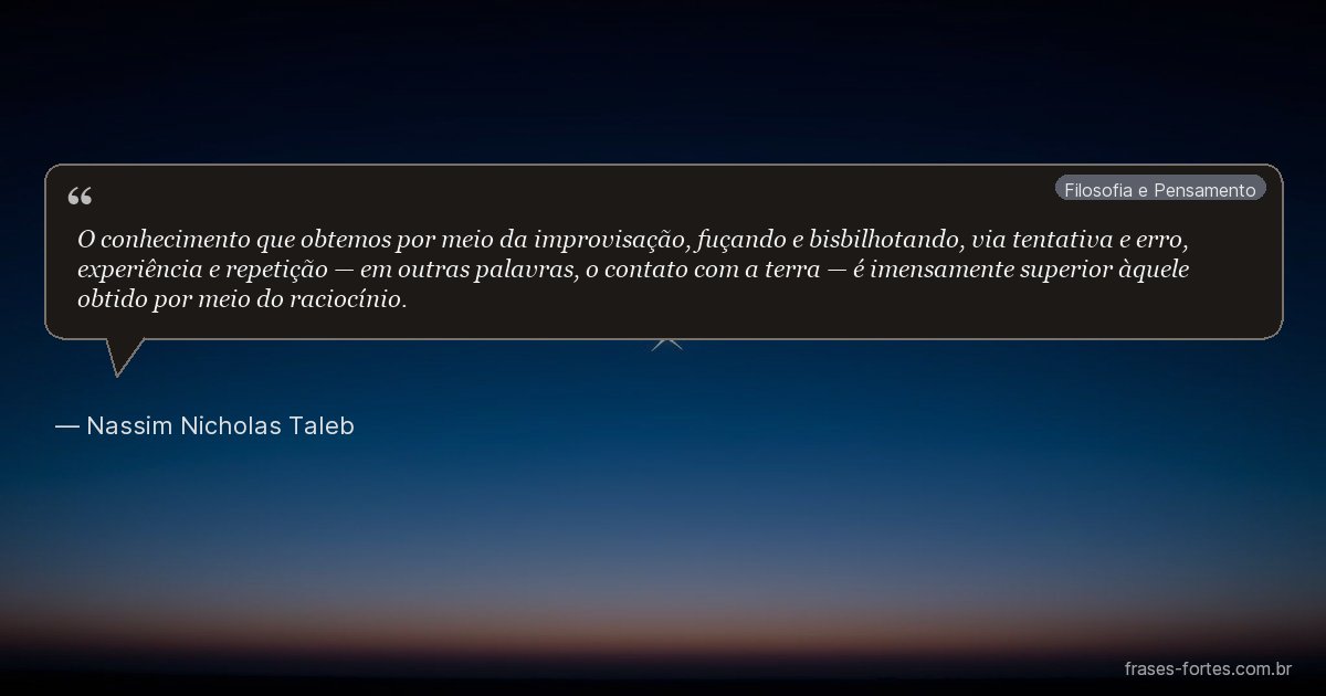 Frase de Nassim Nicholas Taleb