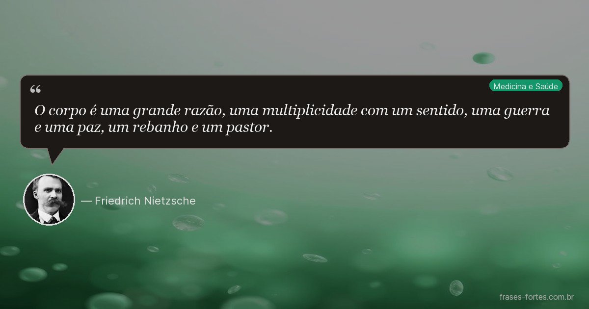 Frase de Friedrich Nietzsche