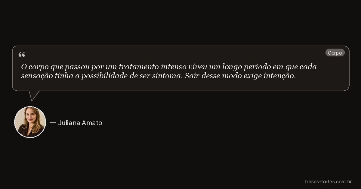 Frase de Juliana Amato