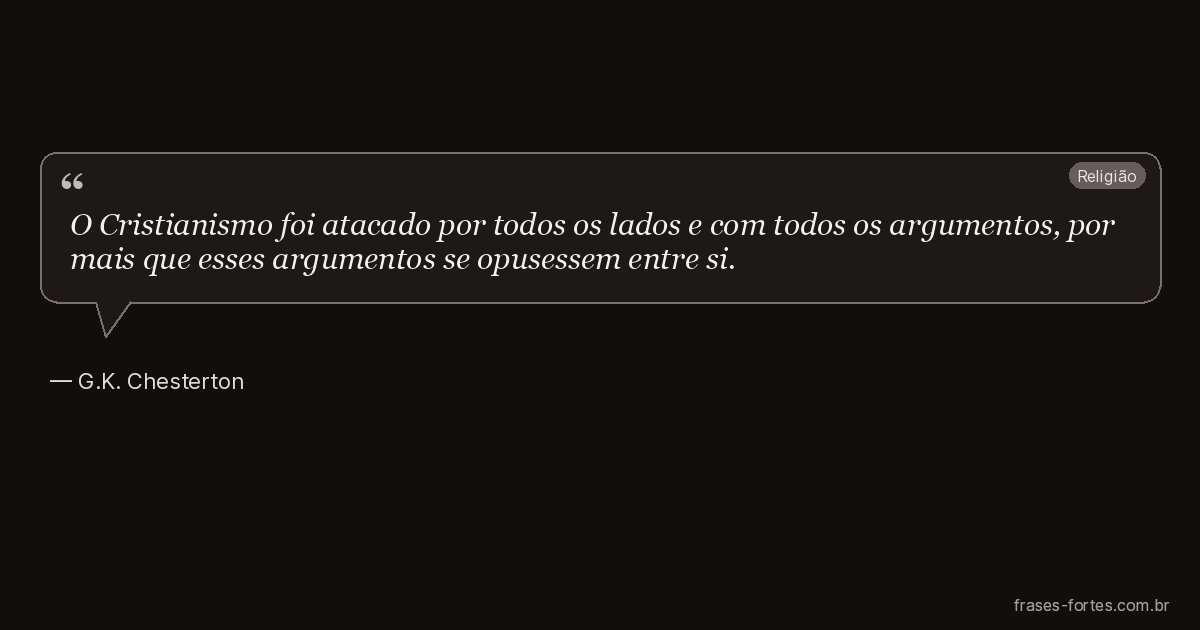 Frase de G.K. Chesterton