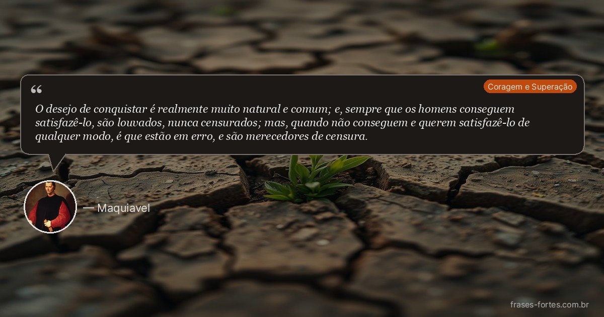 Frase de Maquiavel