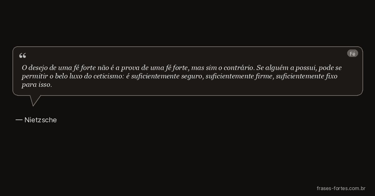Frase de Nietzsche