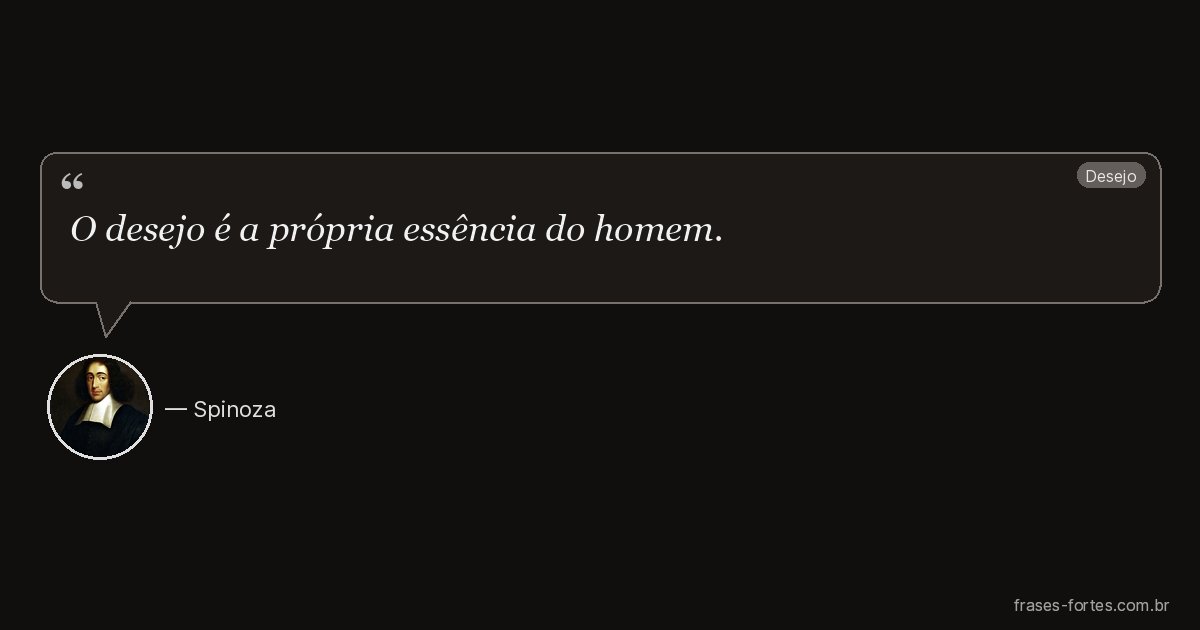 Frase de Spinoza