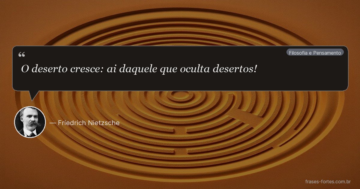 Frase de Friedrich Nietzsche