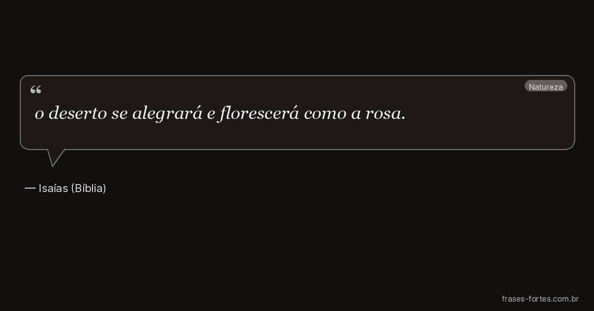 Frase de Isaías (Bíblia)