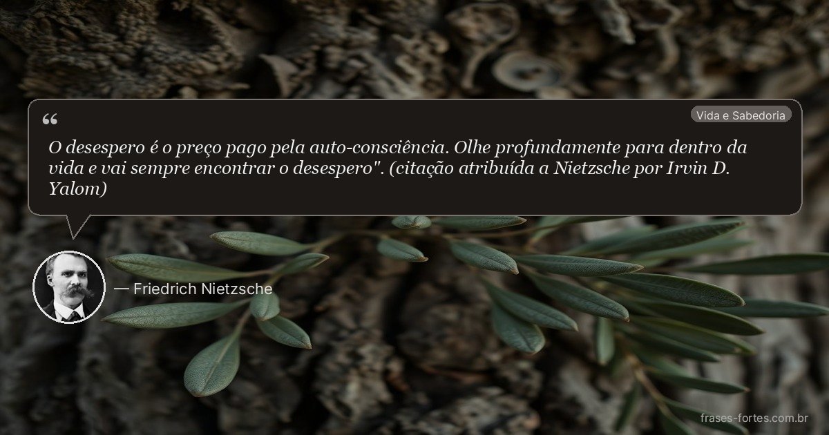 Frase de Friedrich Nietzsche