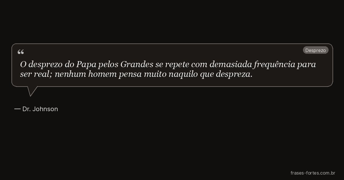 Frase de Dr. Johnson