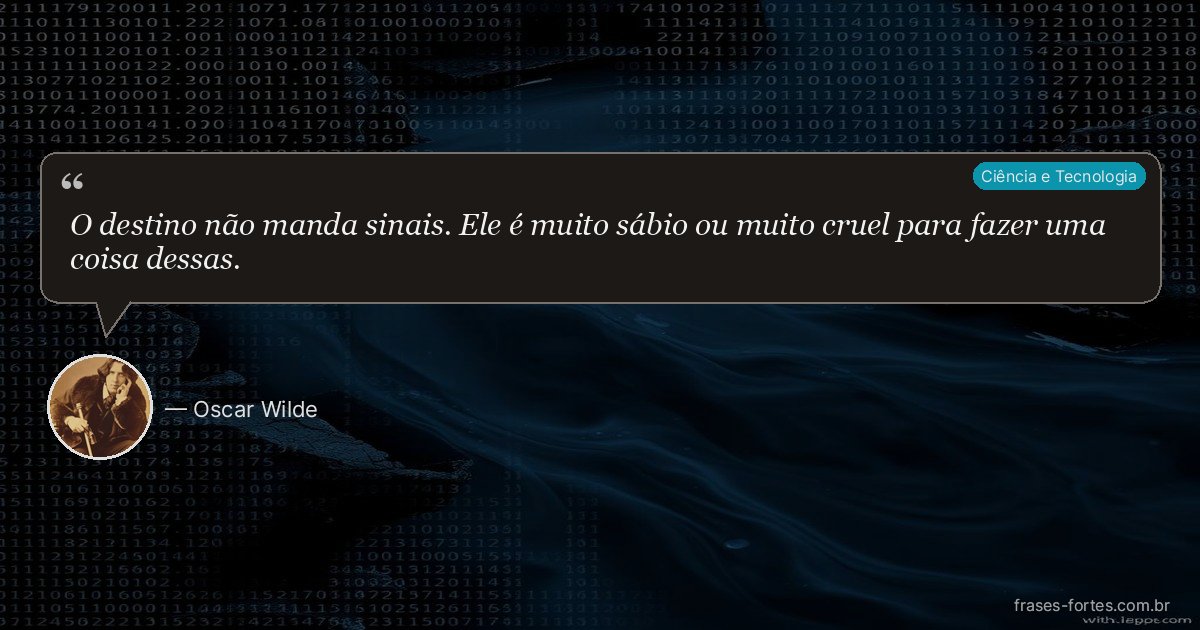 Frase de Oscar Wilde