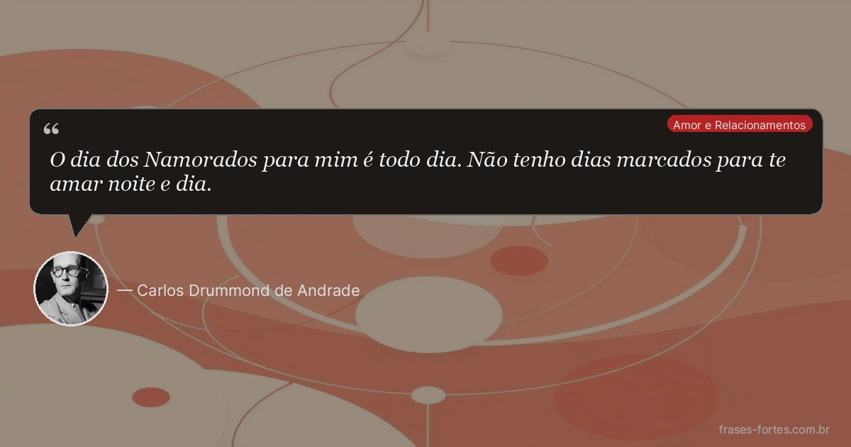 Frase de Carlos Drummond de Andrade