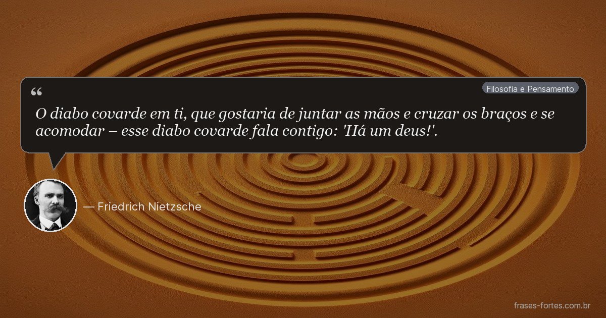 Frase de Friedrich Nietzsche