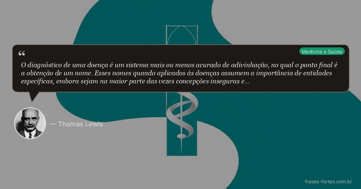 Frase de Thomas Lewis