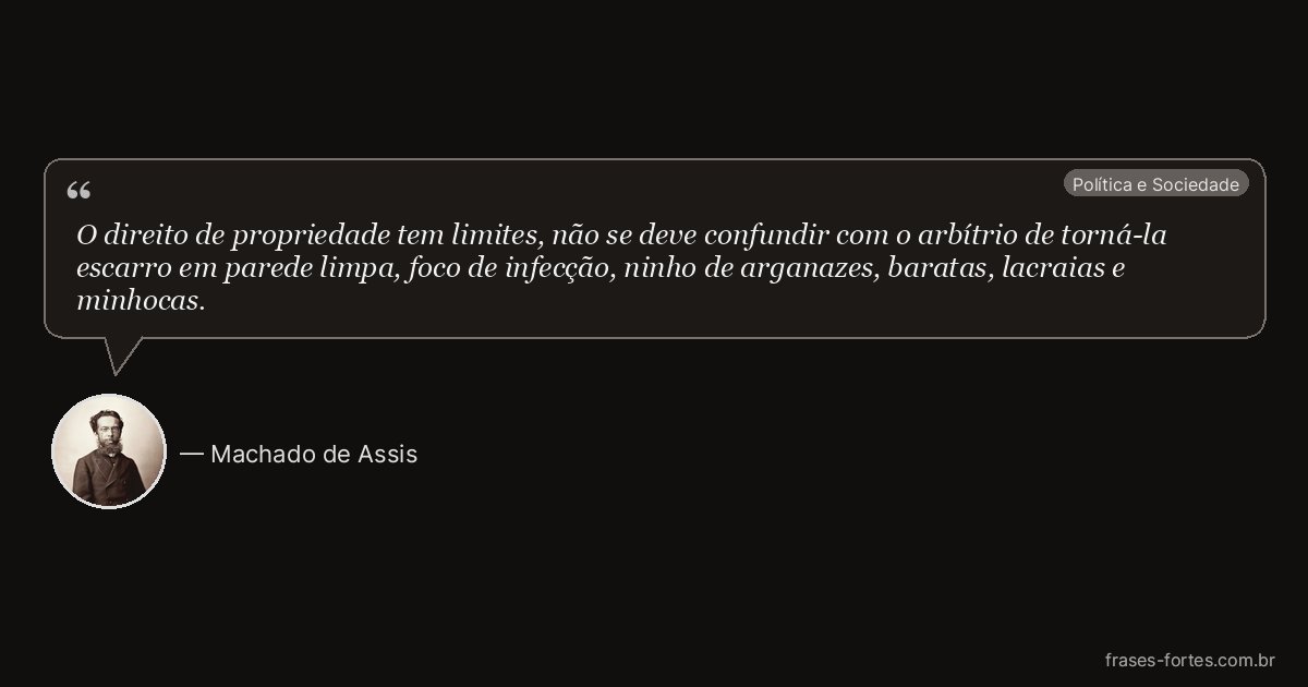 Frase de Machado de Assis