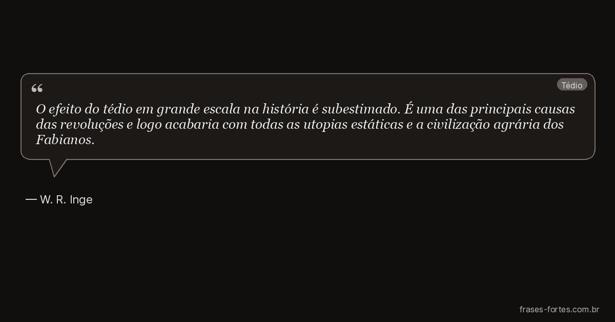 Frase de W. R. Inge