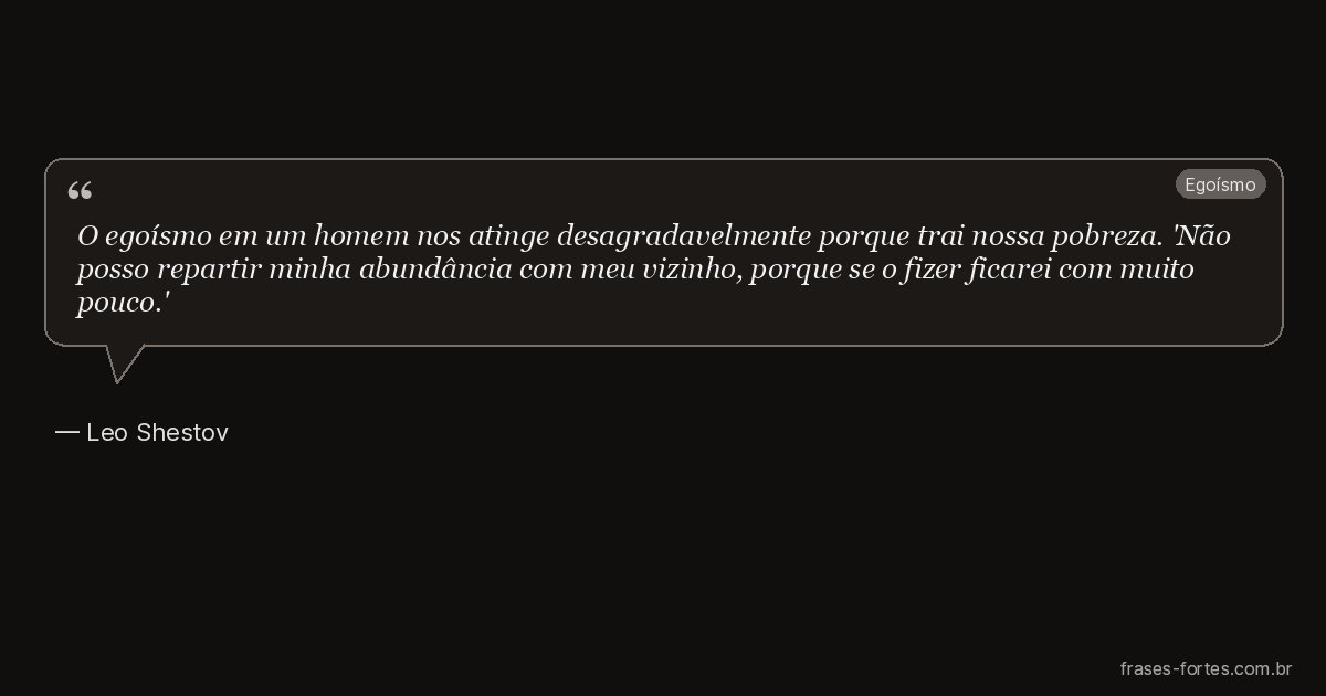 Frase de Leo Shestov