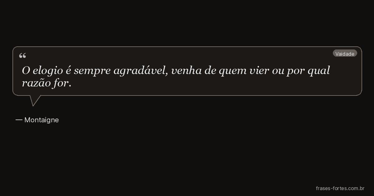 Frase de Montaigne