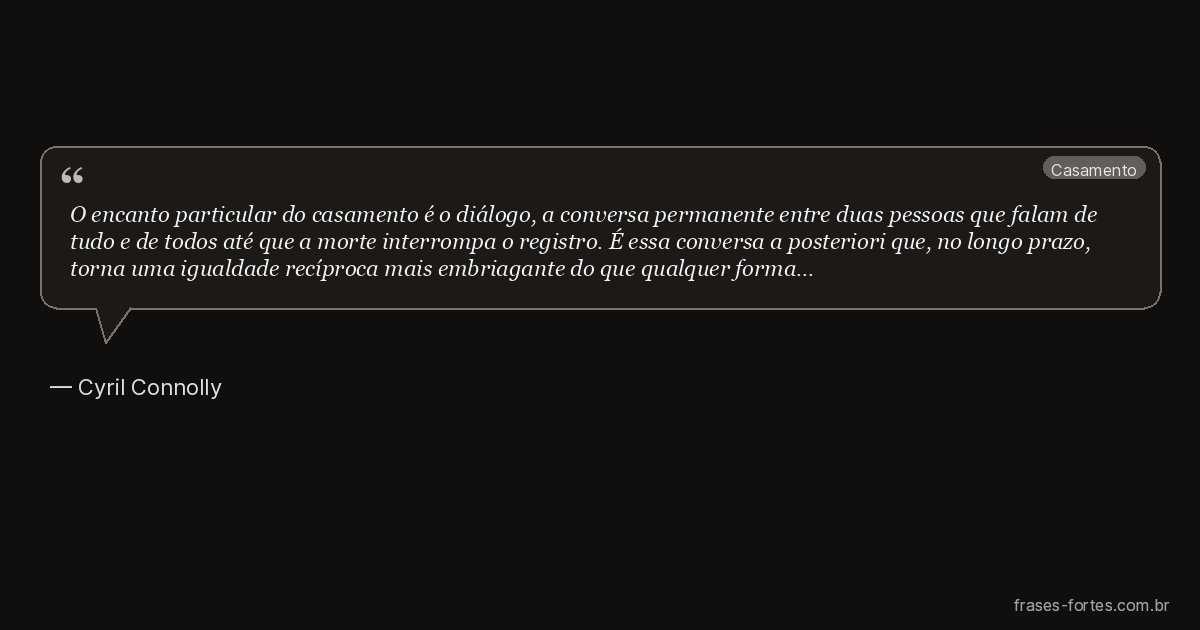 Frase de Cyril Connolly