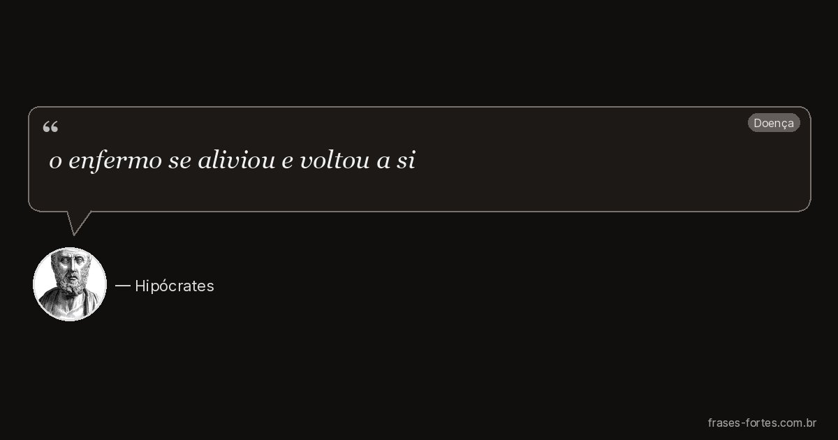 Frase de Hipócrates