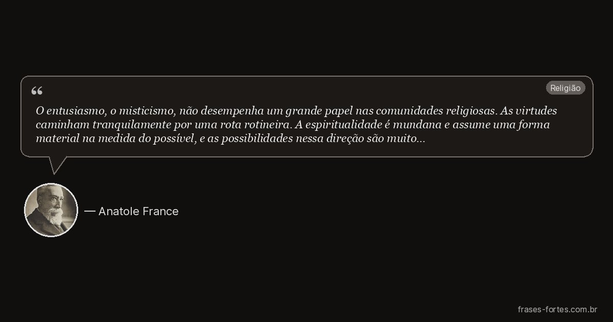 Frase de Anatole France