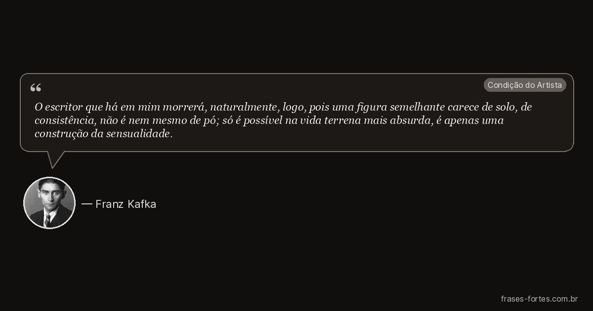 Frase de Franz Kafka
