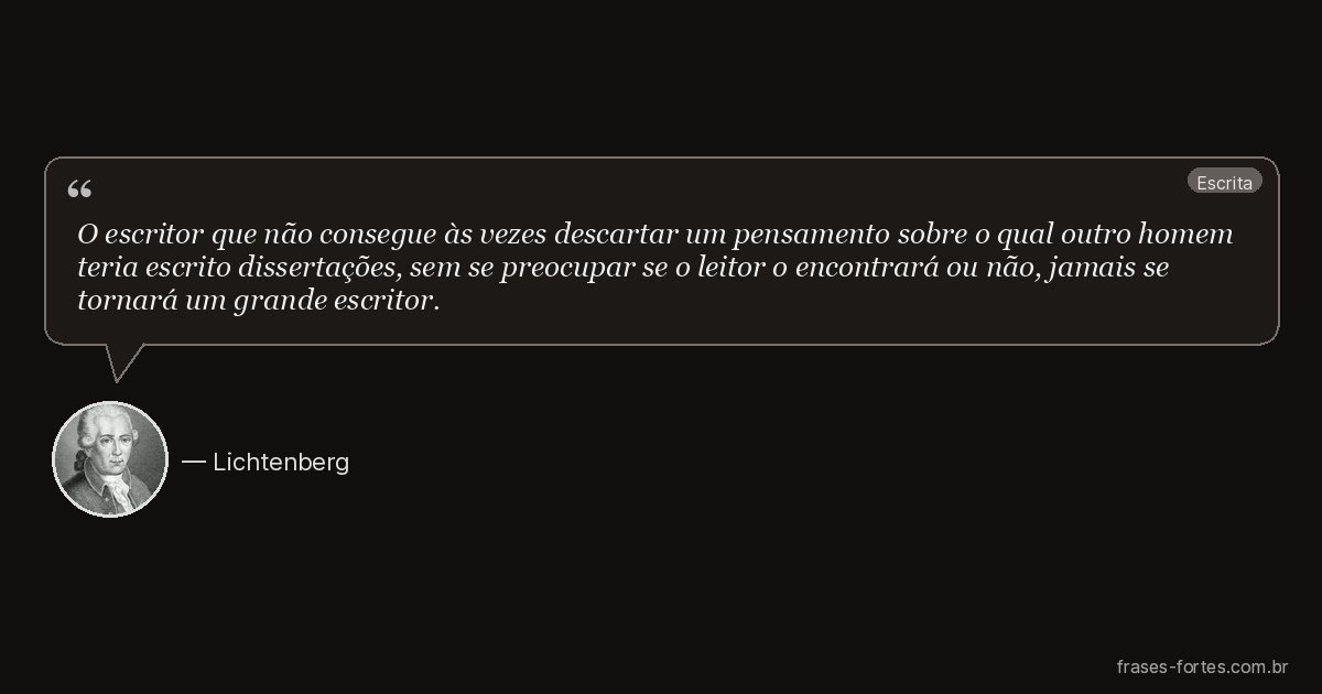 Frase de Lichtenberg