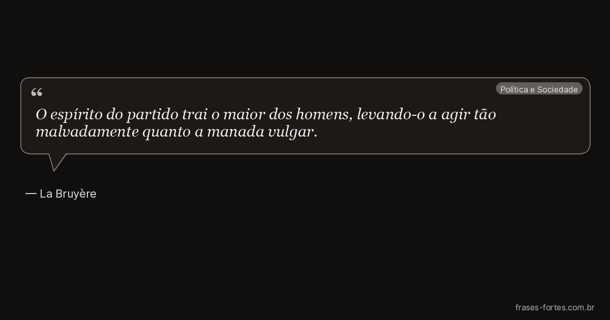 Frase de La Bruyère