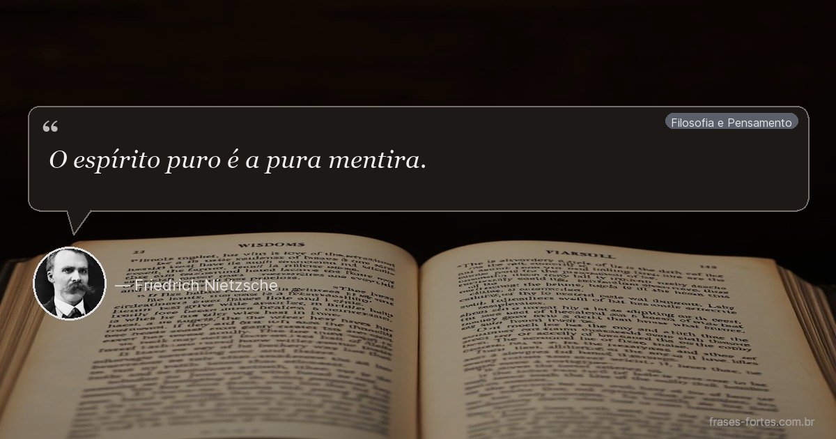 Frase de Friedrich Nietzsche