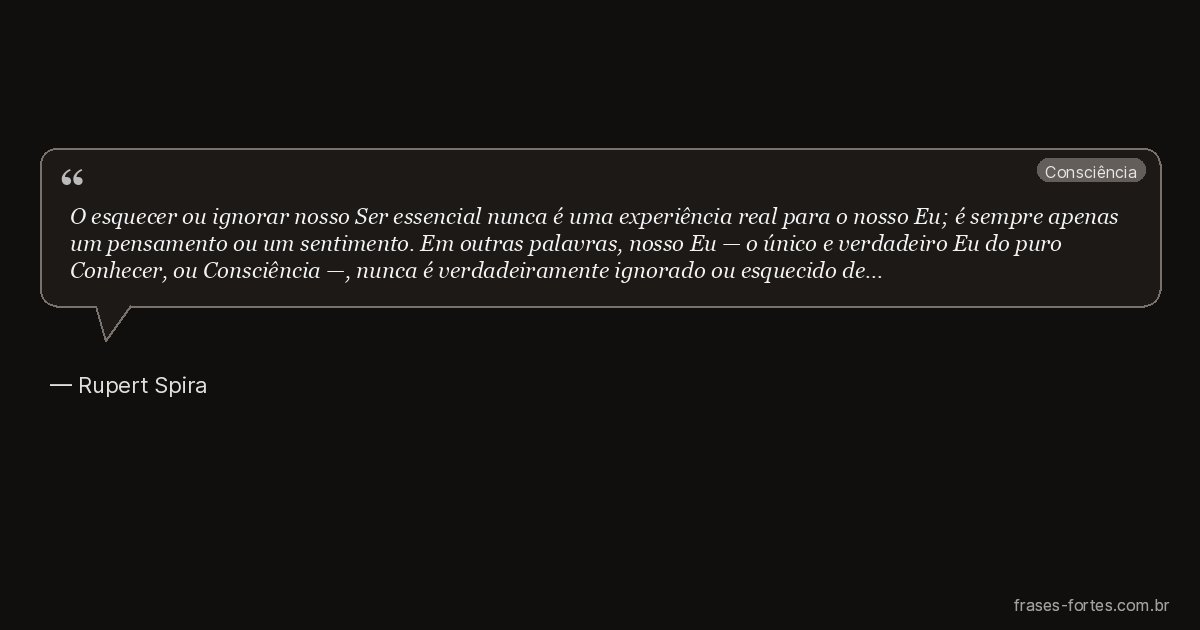 Frase de Rupert Spira