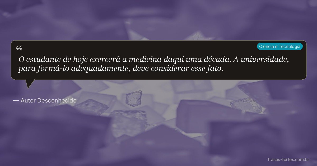 Frase de Autor Desconhecido