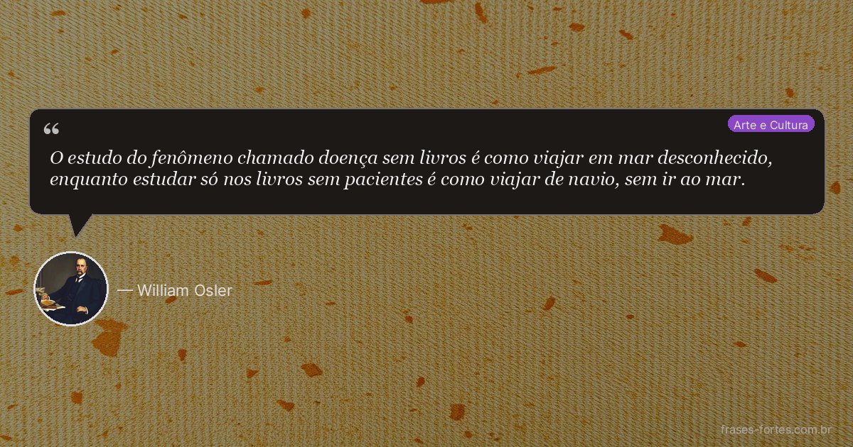 Frase de William Osler