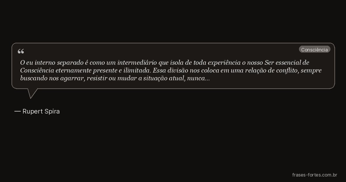 Frase de Rupert Spira