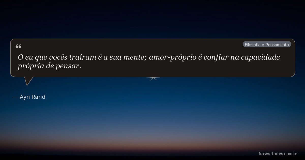 Frase de Ayn Rand
