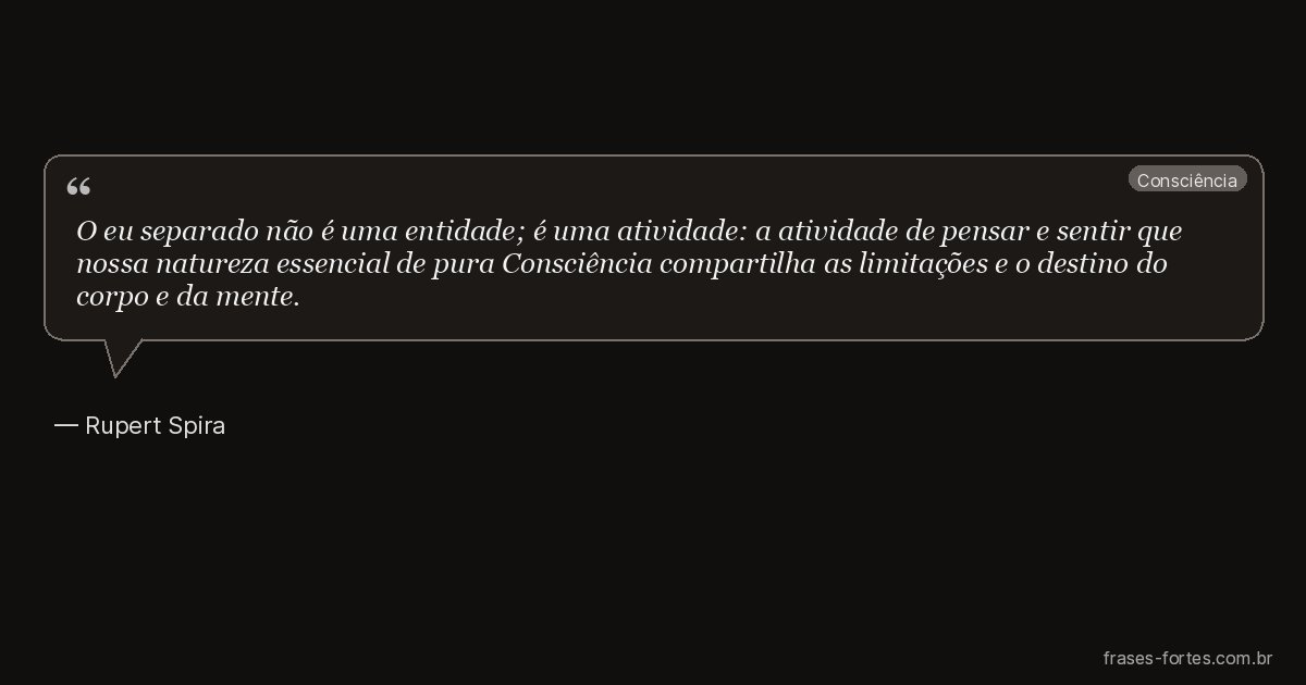 Frase de Rupert Spira