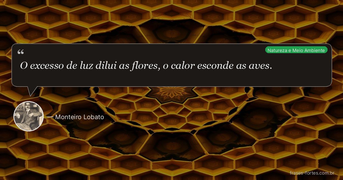 Frase de Monteiro Lobato