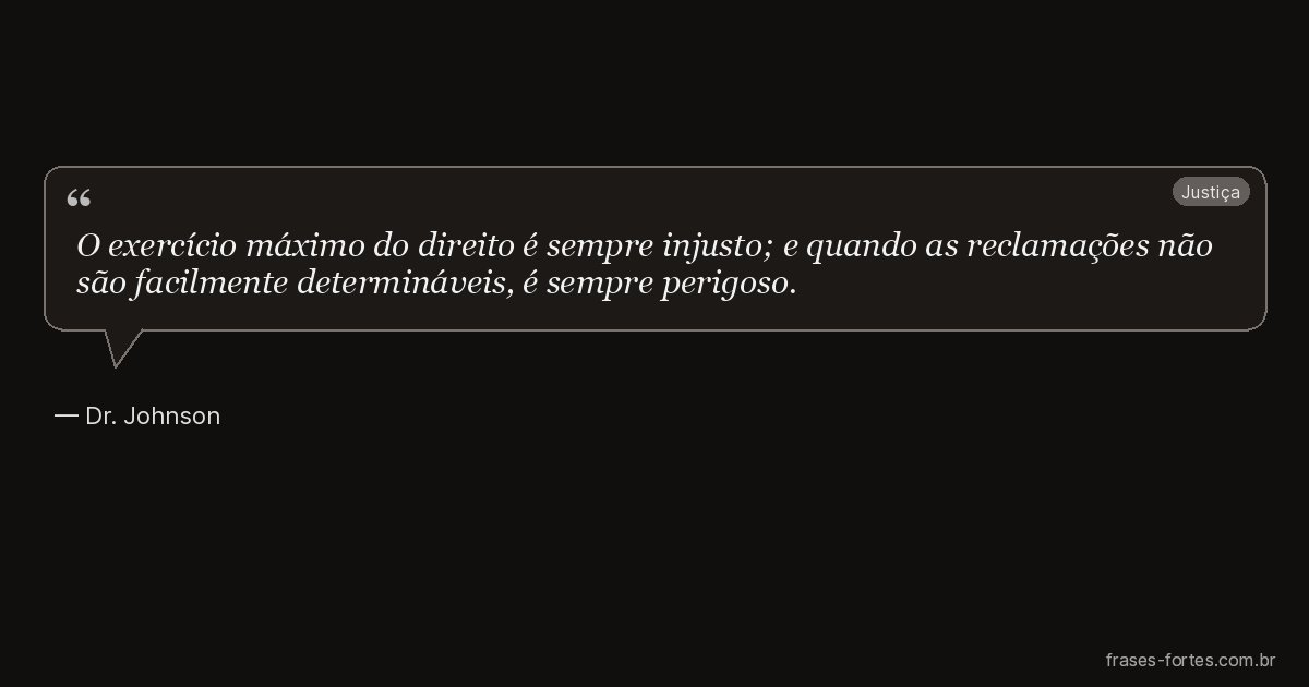 Frase de Dr. Johnson
