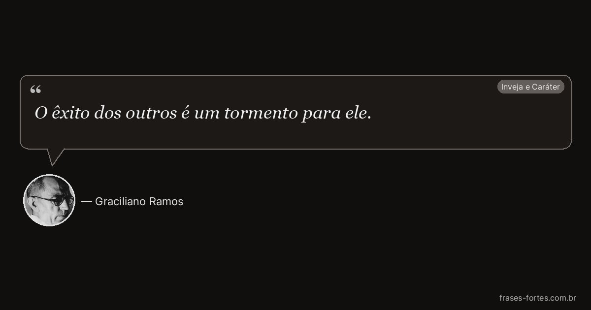 Frase de Graciliano Ramos