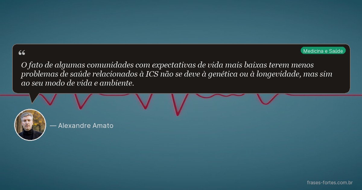 Frase de Alexandre Amato