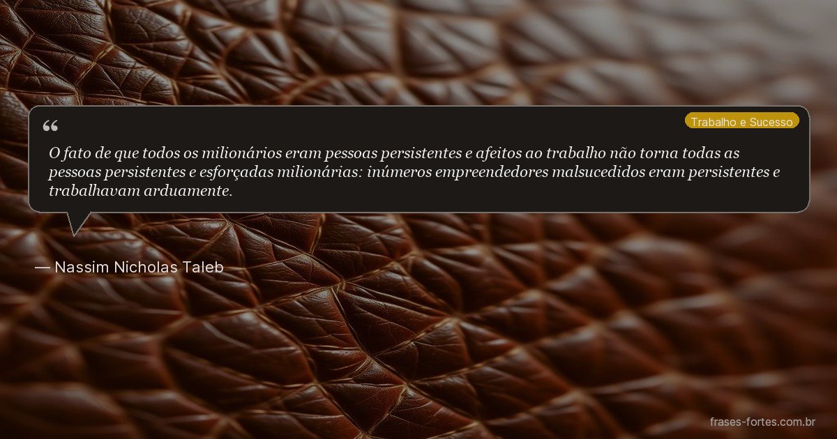 Frase de Nassim Nicholas Taleb
