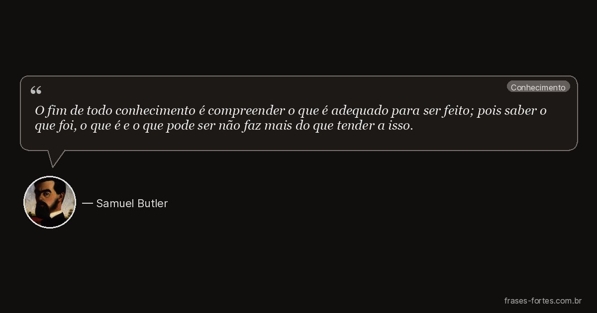 Frase de Samuel Butler