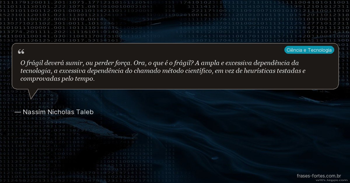 Frase de Nassim Nicholas Taleb