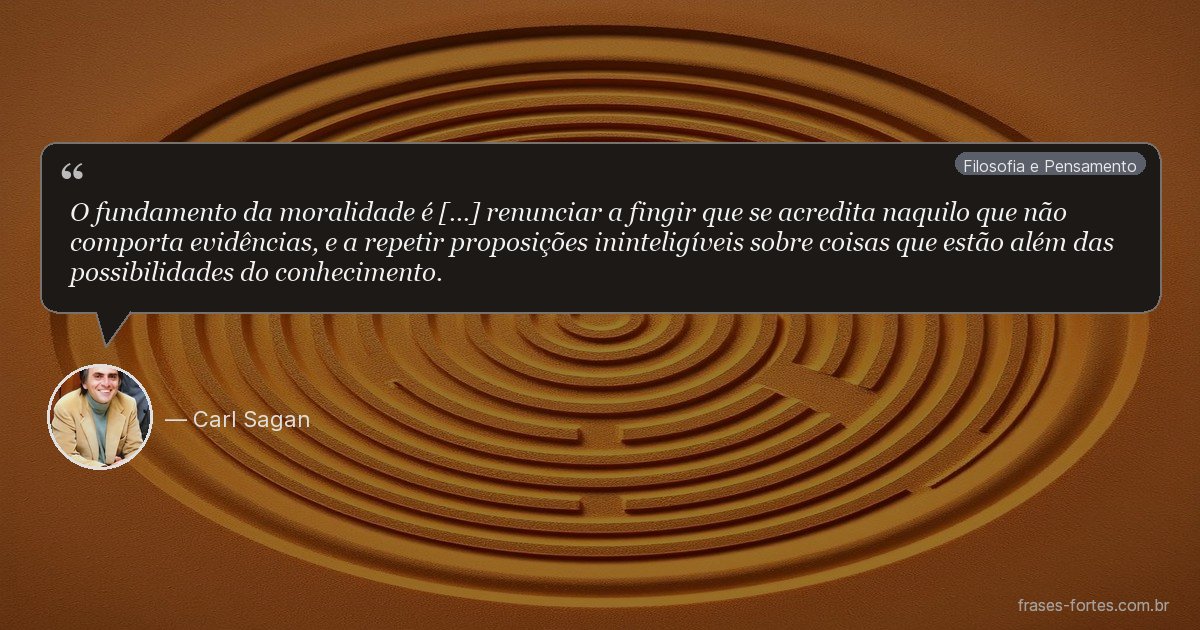 Frase de Carl Sagan
