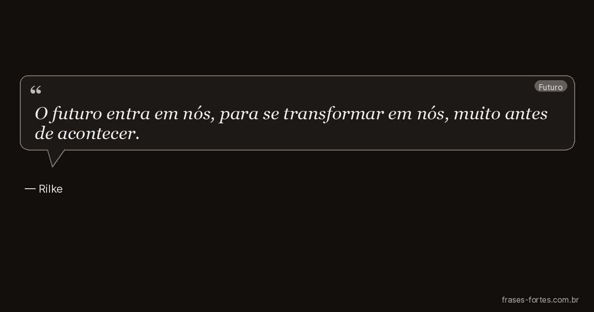 Frase de Rilke