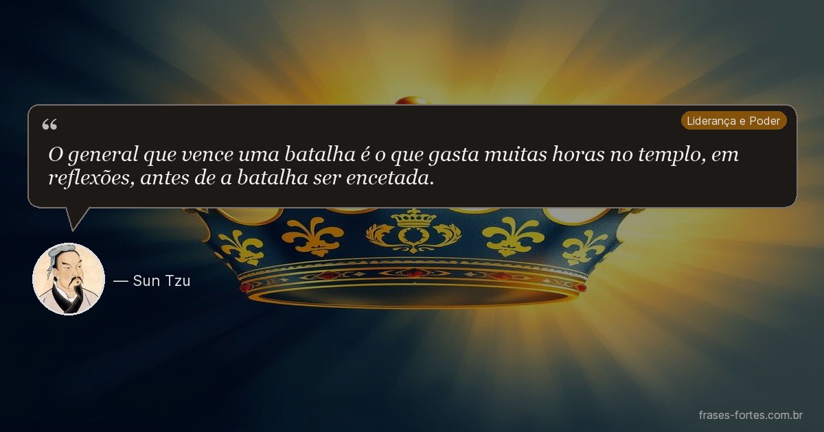 Frase de Sun Tzu