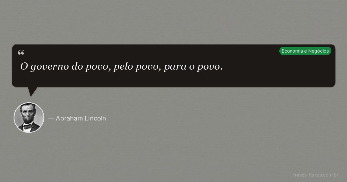 Frase de Abraham Lincoln
