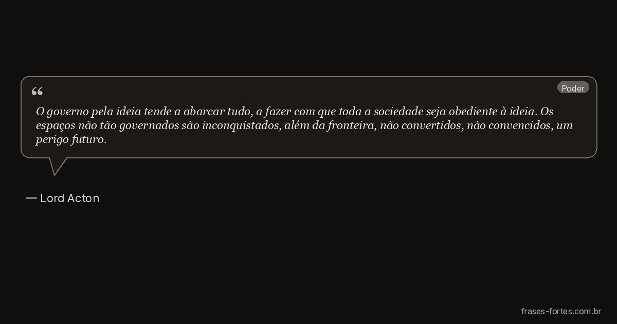 Frase de Lord Acton