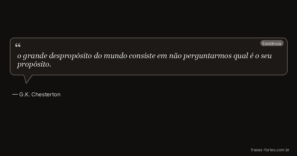 Frase de G.K. Chesterton