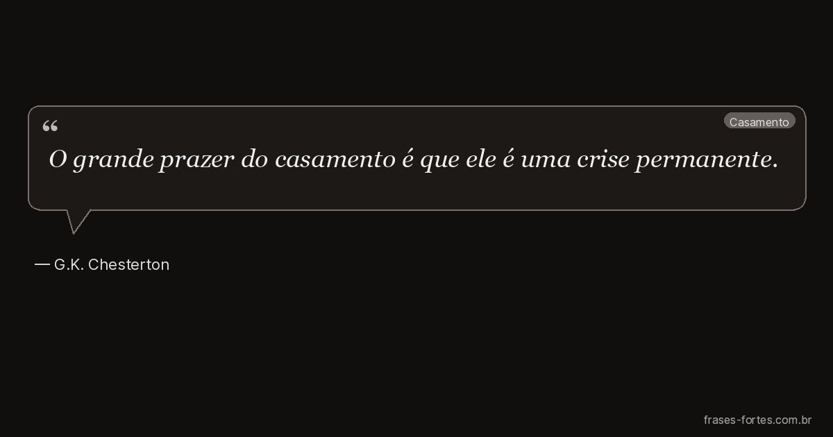 Frase de G.K. Chesterton
