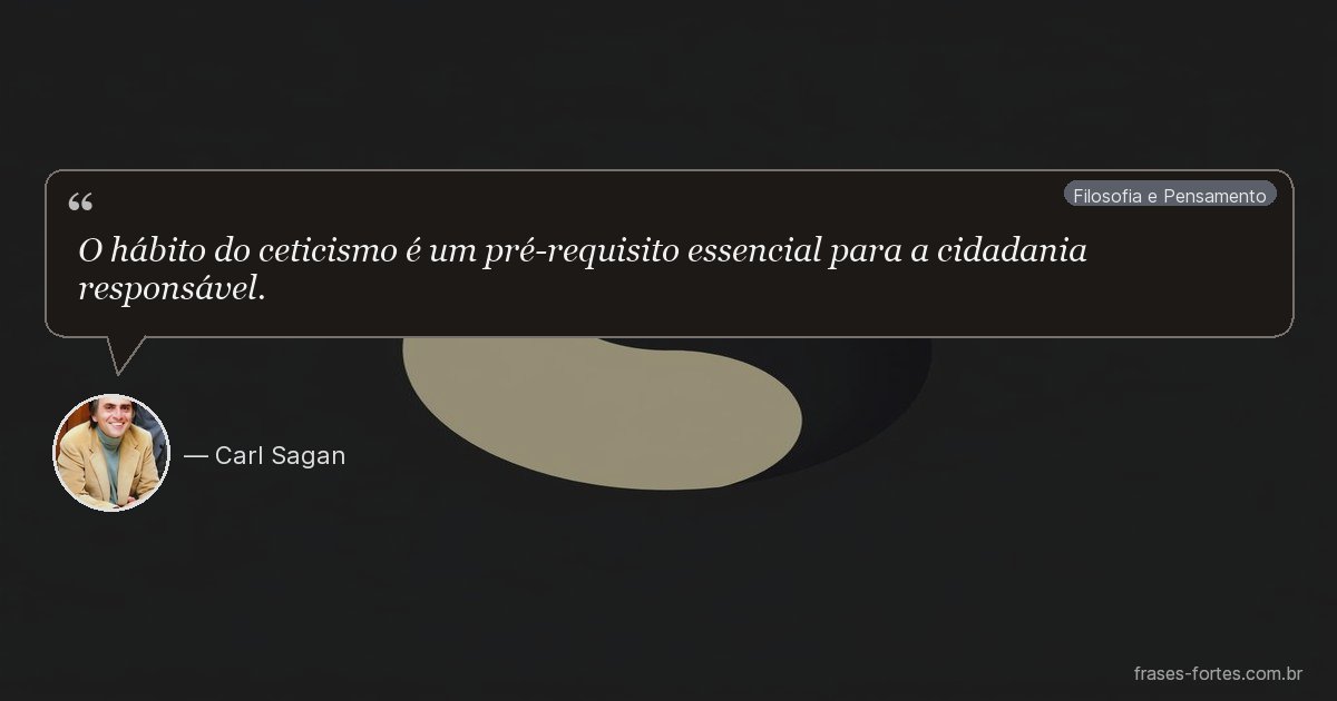 Frase de Carl Sagan