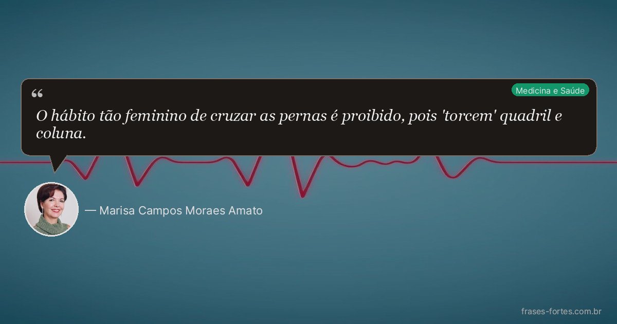 Frase de Marisa Campos Moraes Amato