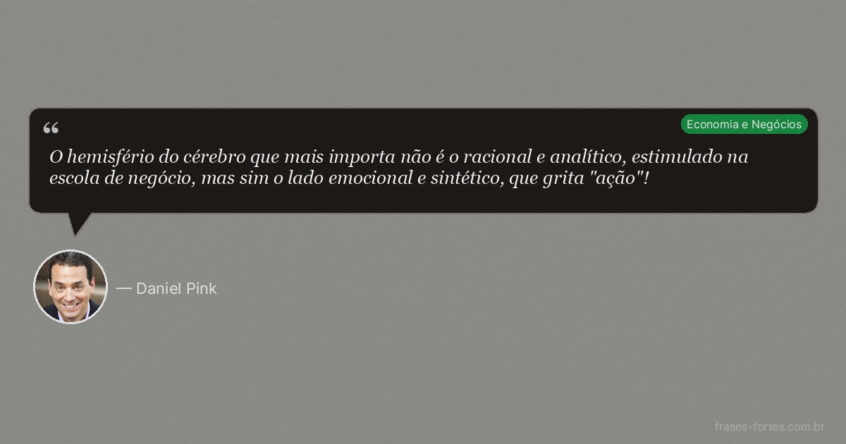 Frase de Daniel Pink
