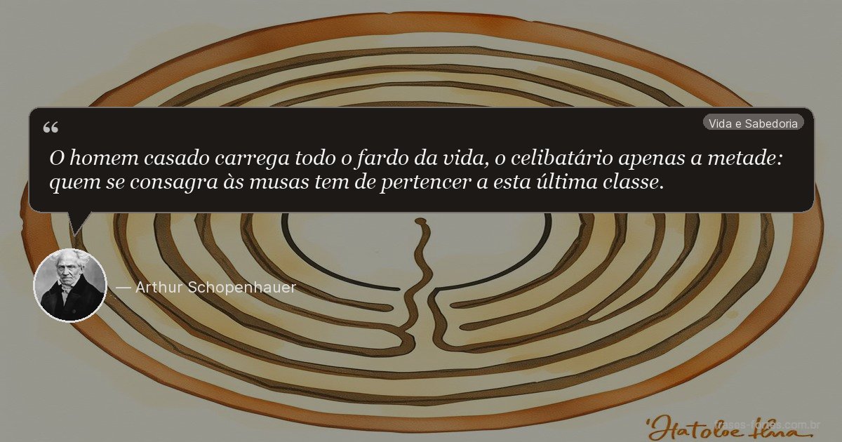 Frase de Arthur Schopenhauer